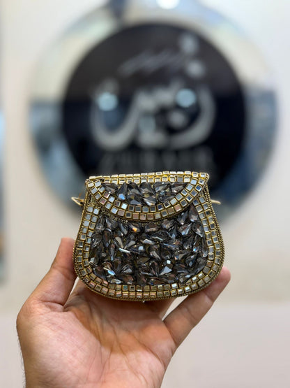 Handmade Kundan Designer Small Clutch_New Arrival_Design 9
