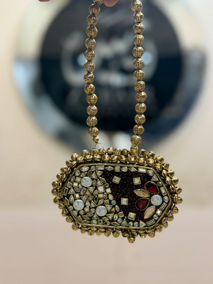 Stylish Turkish Kundan Heer Clutch_New Arrival_Design 20