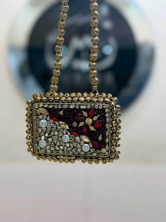 Stylish Turkish Kundan Heer Clutch_New Arrival_Design 65