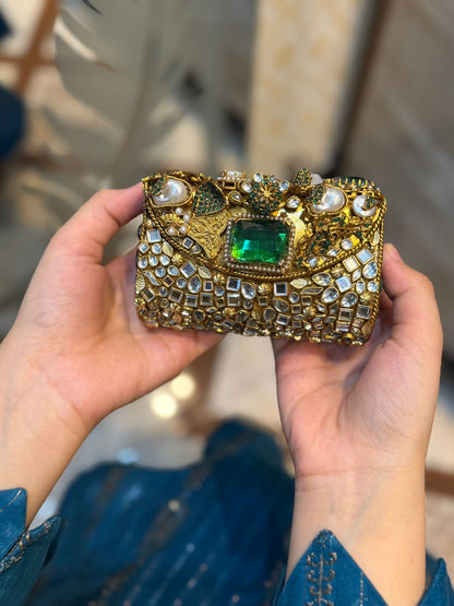Stylish Turkish Kundan Clutch_New Arrival_Design 1