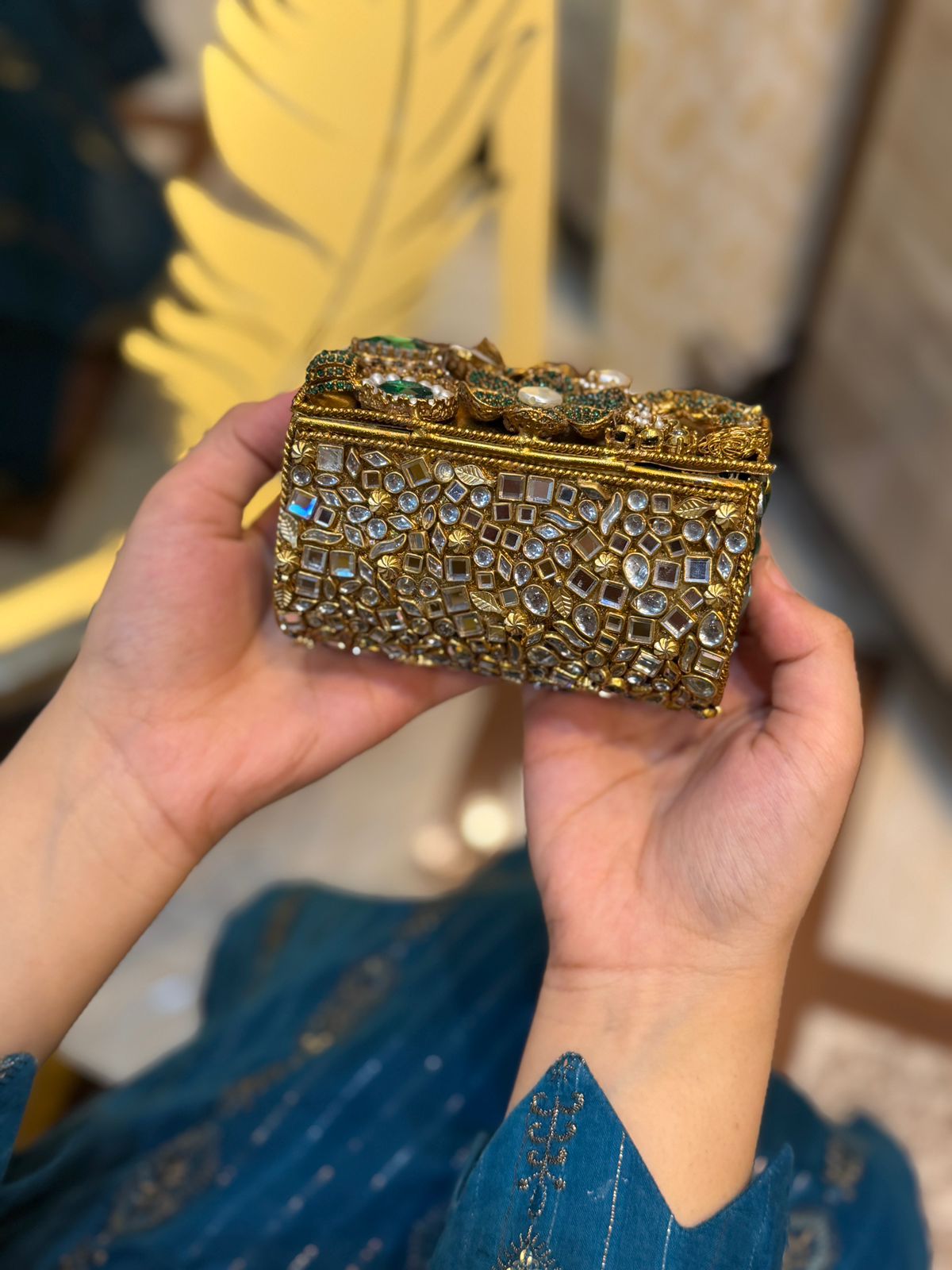 Stylish Turkish Kundan Clutch_New Arrival_Design 1
