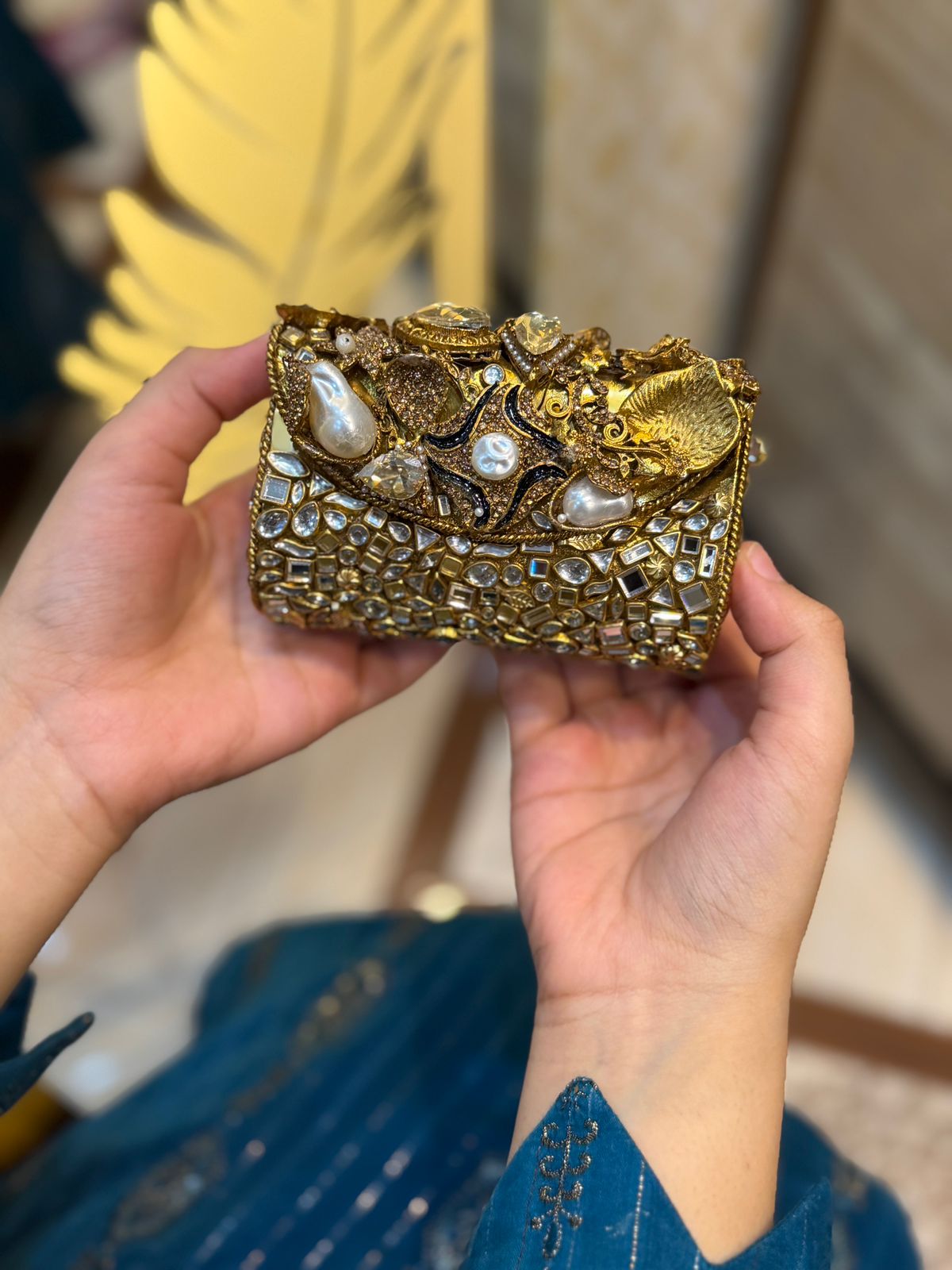 Stylish Turkish Kundan Clutch_New Arrival_Design 2