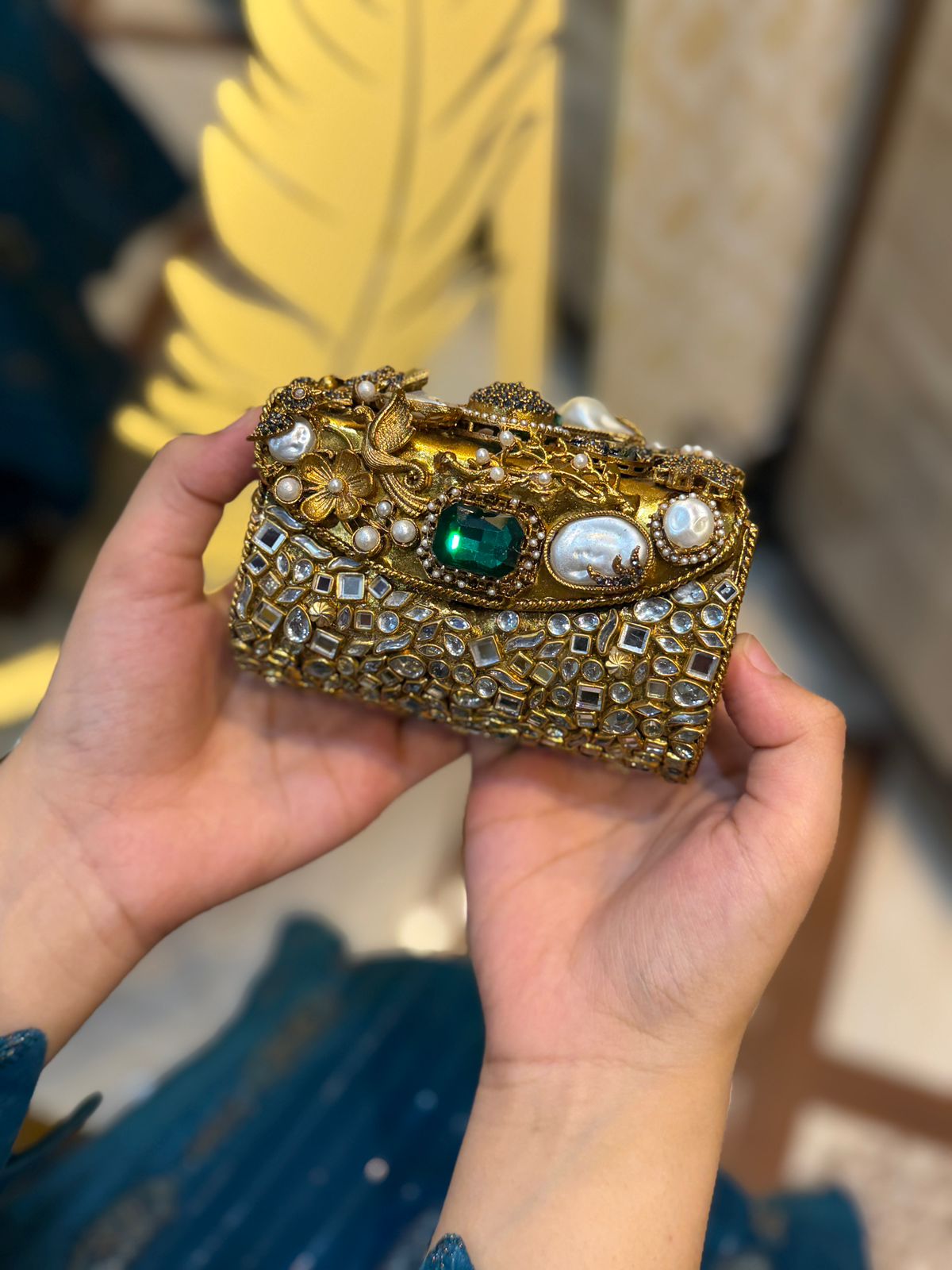 Stylish Turkish Kundan Clutch_New Arrival_Design 4