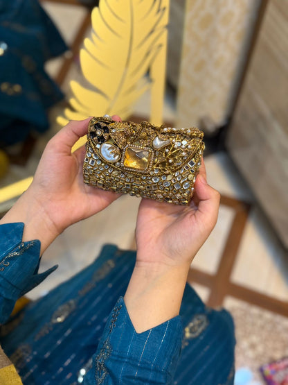 Stylish Turkish Kundan Clutch_New Arrival_Design 5