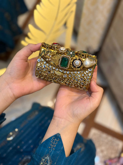 Stylish Turkish Kundan Clutch_New Arrival_Design 6