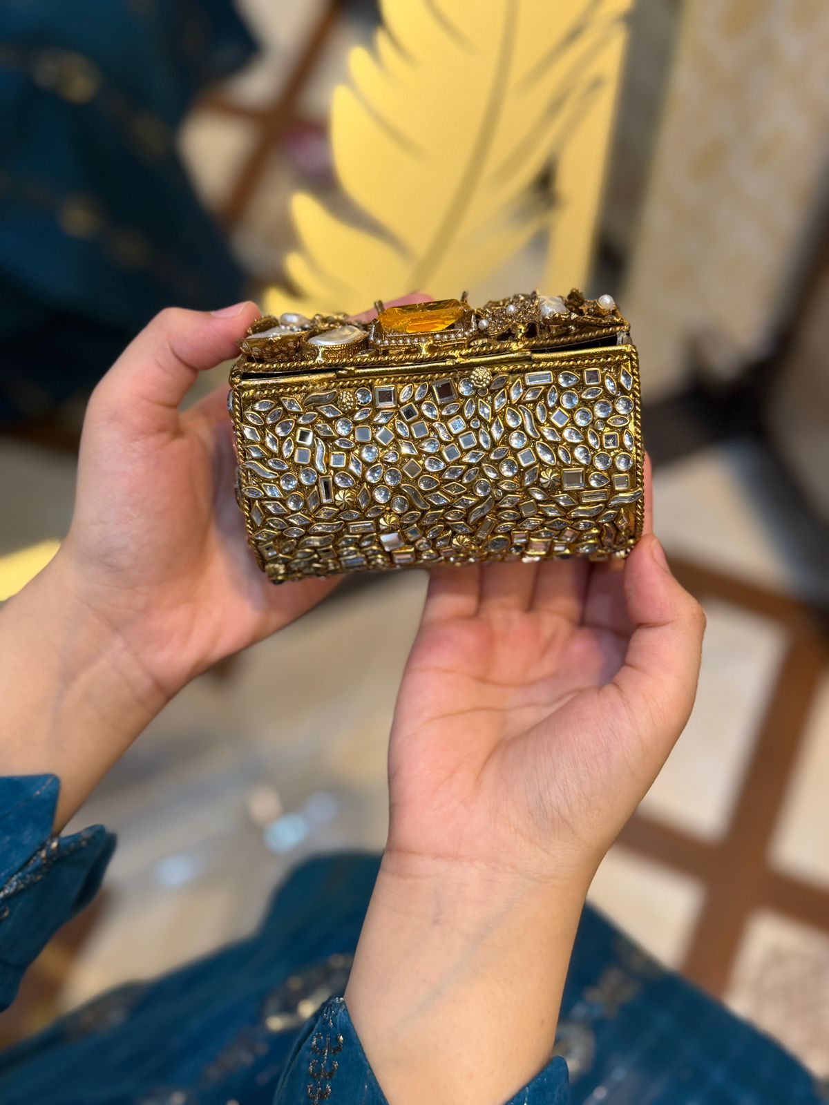 Stylish Turkish Kundan Clutch_New Arrival_Design 8