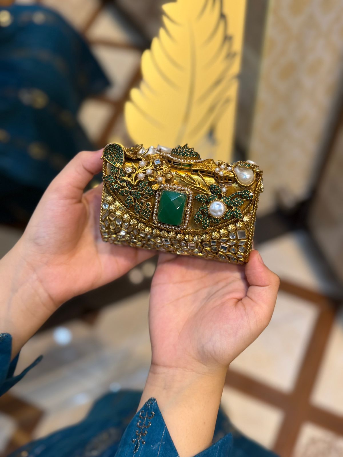 Stylish Turkish Kundan Clutch_New Arrival_Design 9