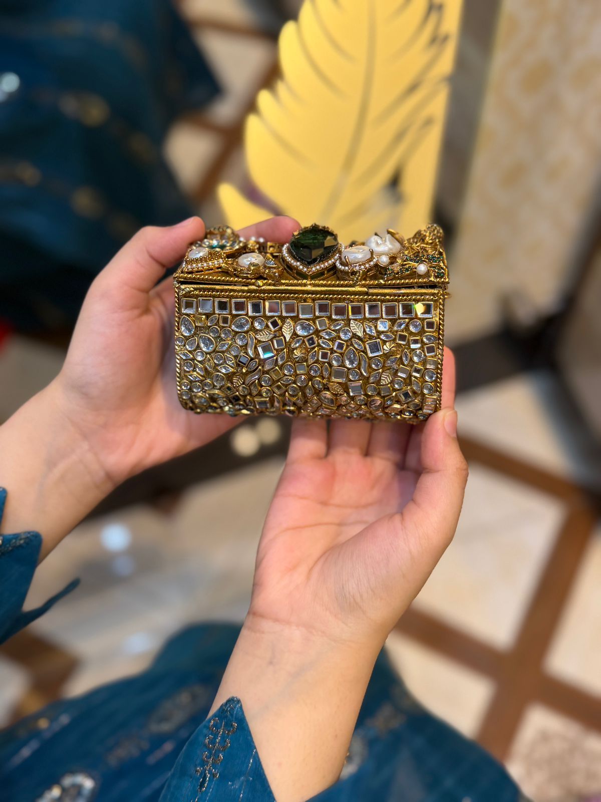 Stylish Turkish Kundan Clutch_New Arrival_Design 9