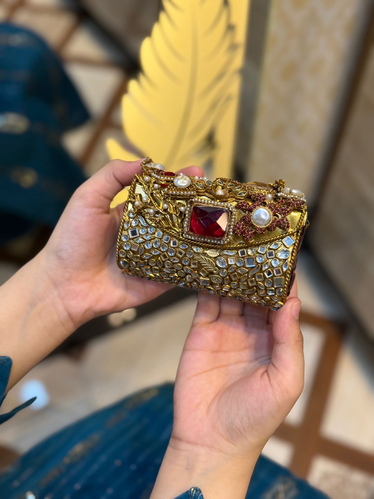Stylish Turkish Kundan Clutch_New Arrival_Design 11