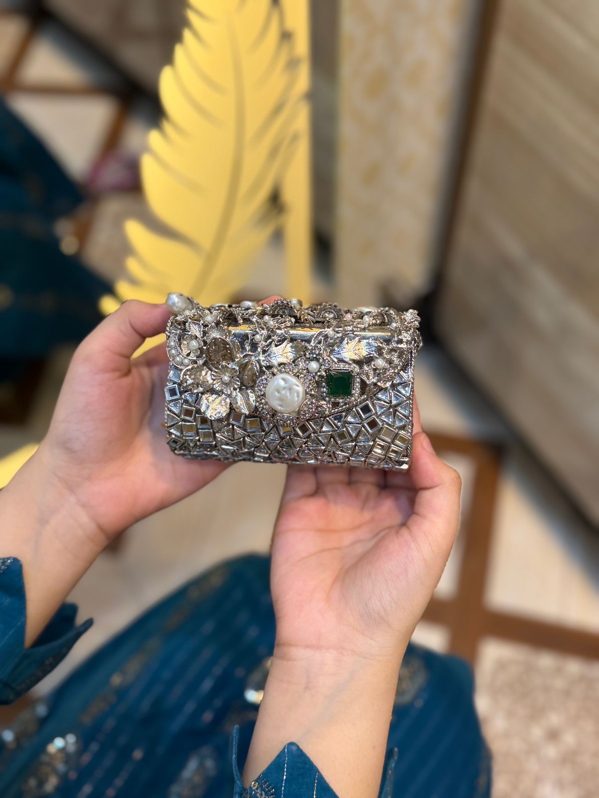 Stylish Turkish Kundan Clutch_New Arrival_Design 14