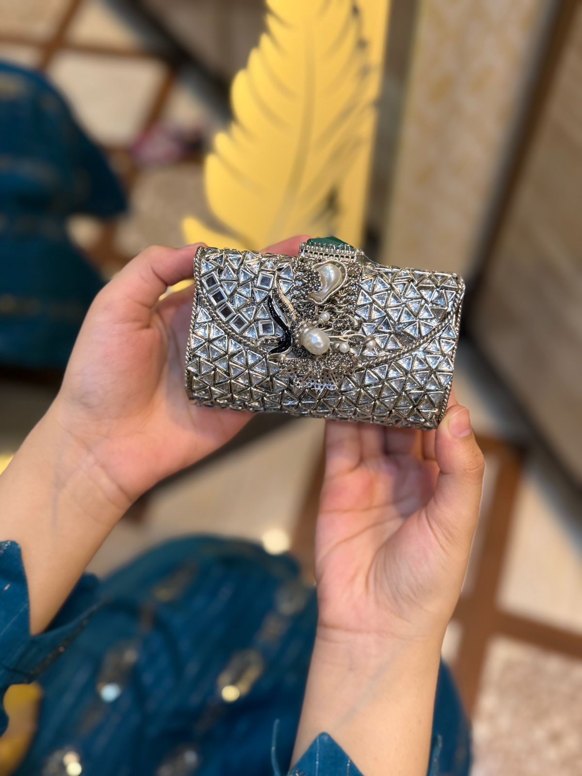Stylish Turkish Kundan Clutch_New Arrival_Design 16