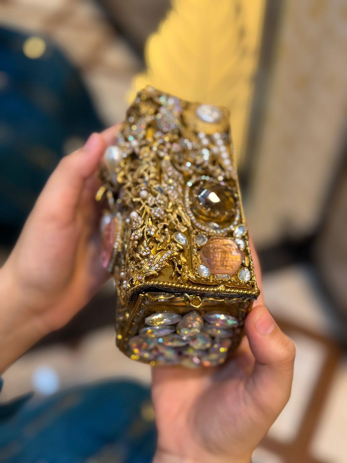 Turkish Kundan Stylish Designer Clutch_New Arrival_ Design 1