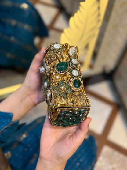 Turkish Kundan Stylish Designer Clutch_New Arrival_ Design 4