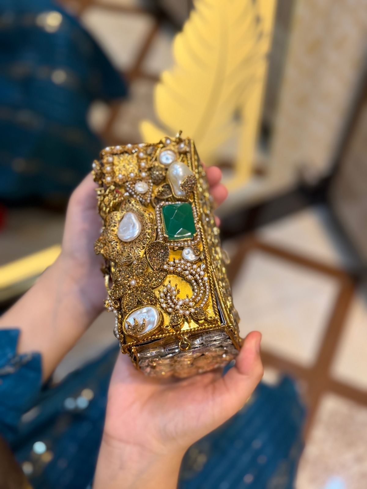 Turkish Kundan Stylish Designer Clutch_New Arrival_ Design 6