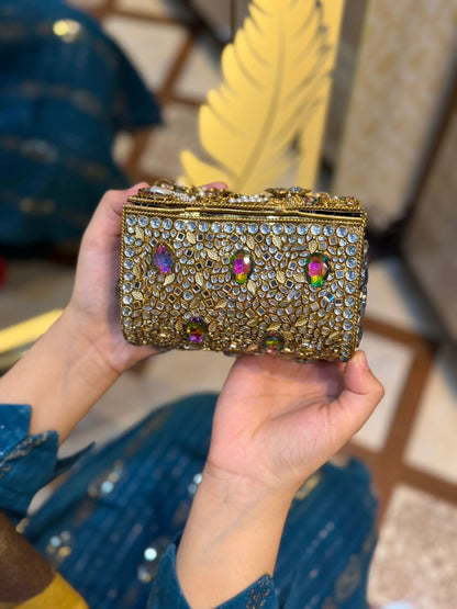 Turkish Kundan Stylish Designer Clutch_New Arrival_ Design 7