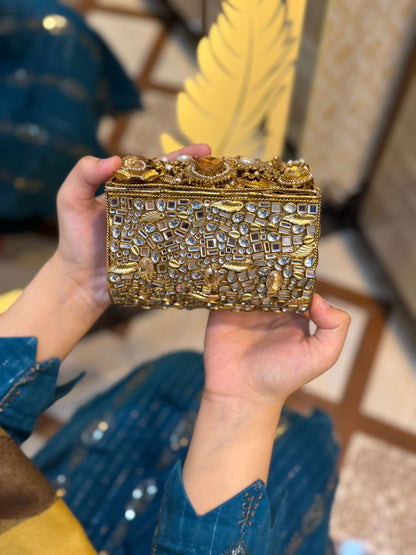 Turkish Kundan Stylish Designer Clutch_New Arrival_ Design 8