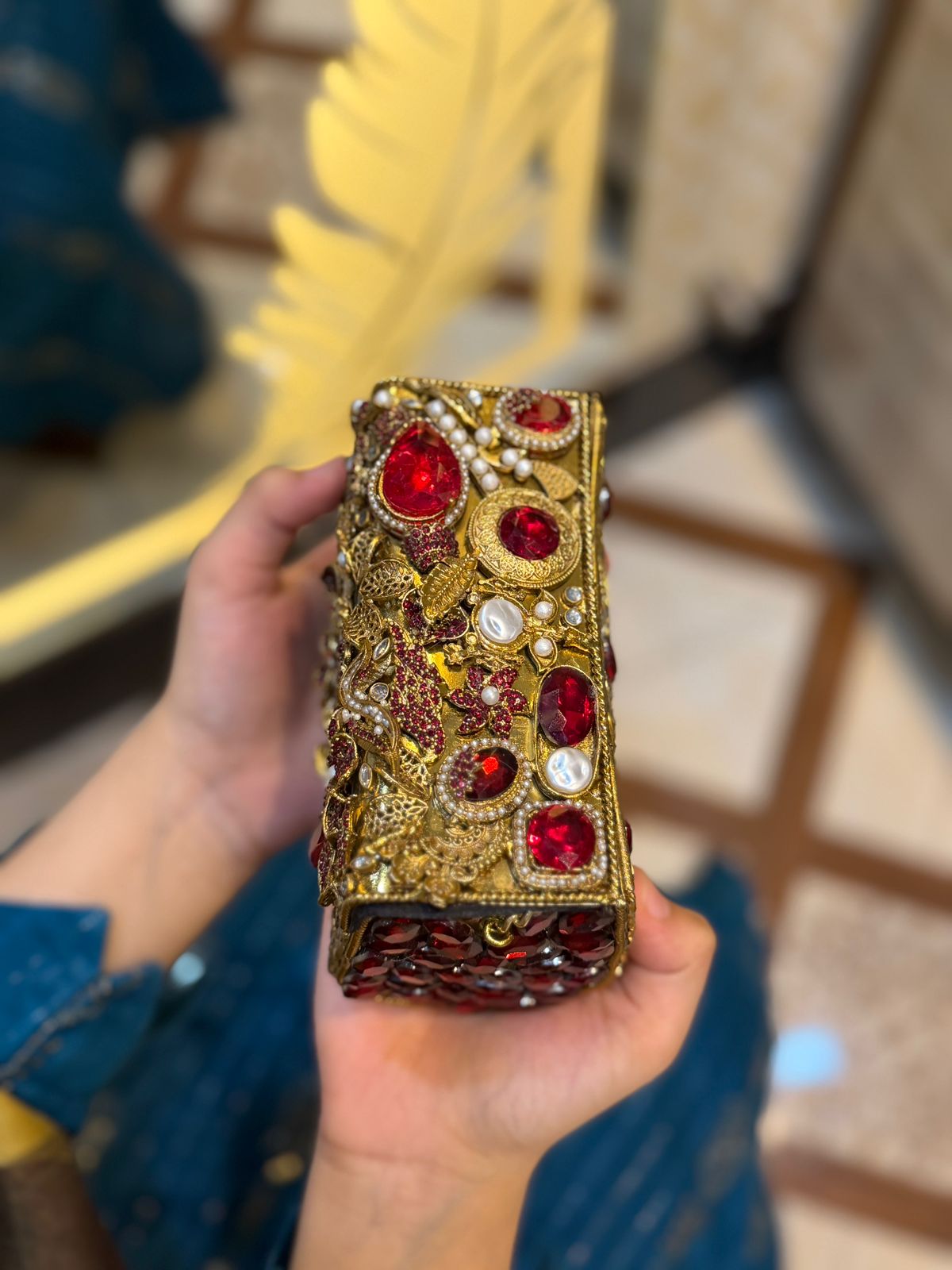 Turkish Kundan Stylish Designer Clutch_New Arrival_ Design 10