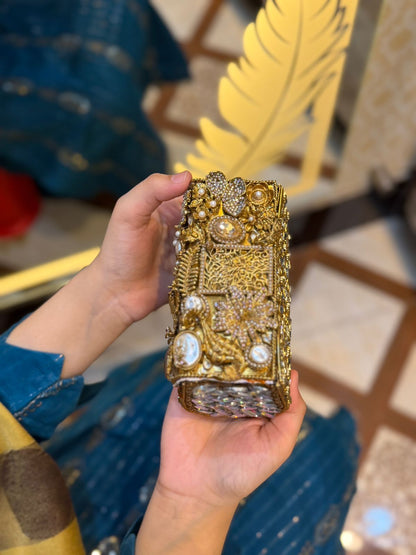 Turkish Kundan Stylish Designer Clutch_New Arrival_ Design 11