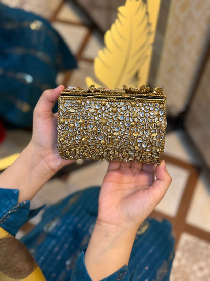 Turkish Kundan Stylish Designer Clutch_New Arrival_ Design 11