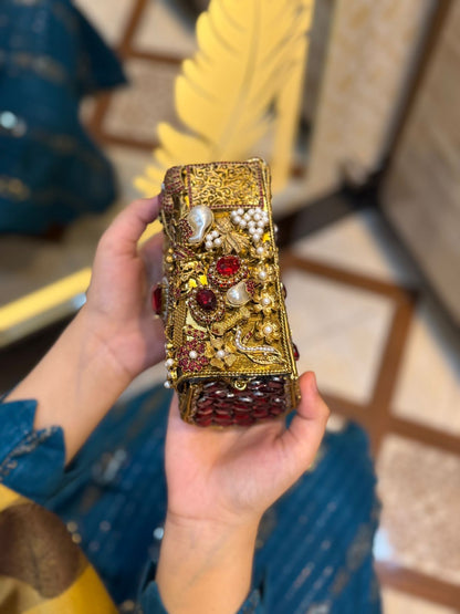 Turkish Kundan Stylish Designer Clutch_New Arrival_ Design 12