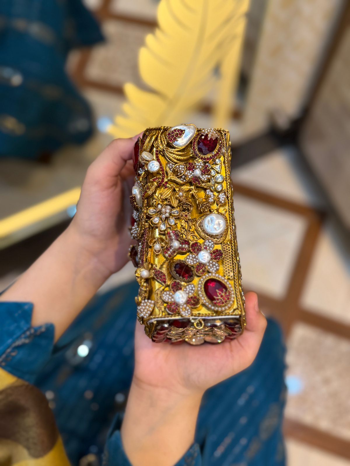 Turkish Kundan Stylish Designer Clutch_New Arrival_ Design 14