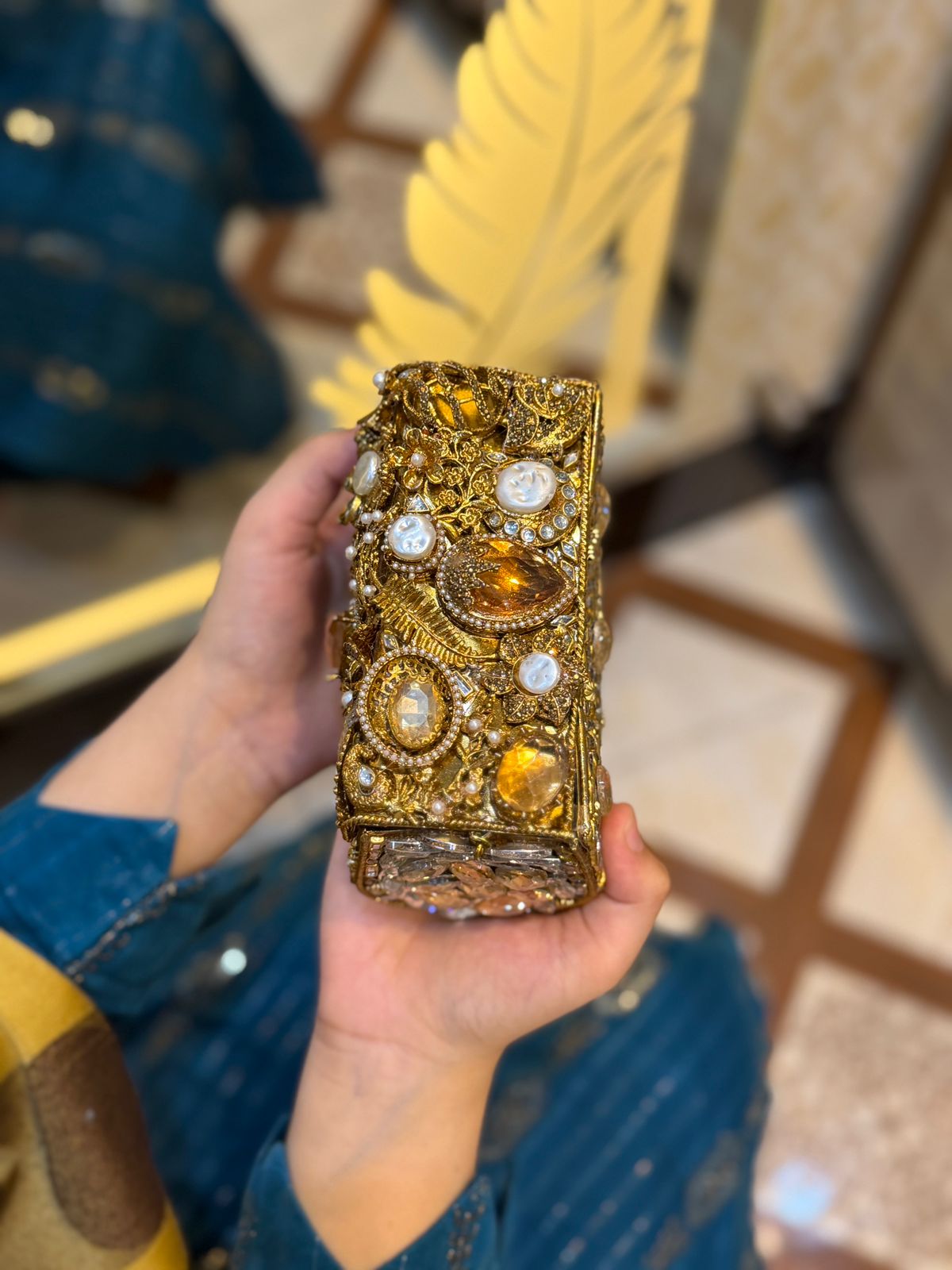 Turkish Kundan Stylish Designer Clutch_New Arrival_ Design 15
