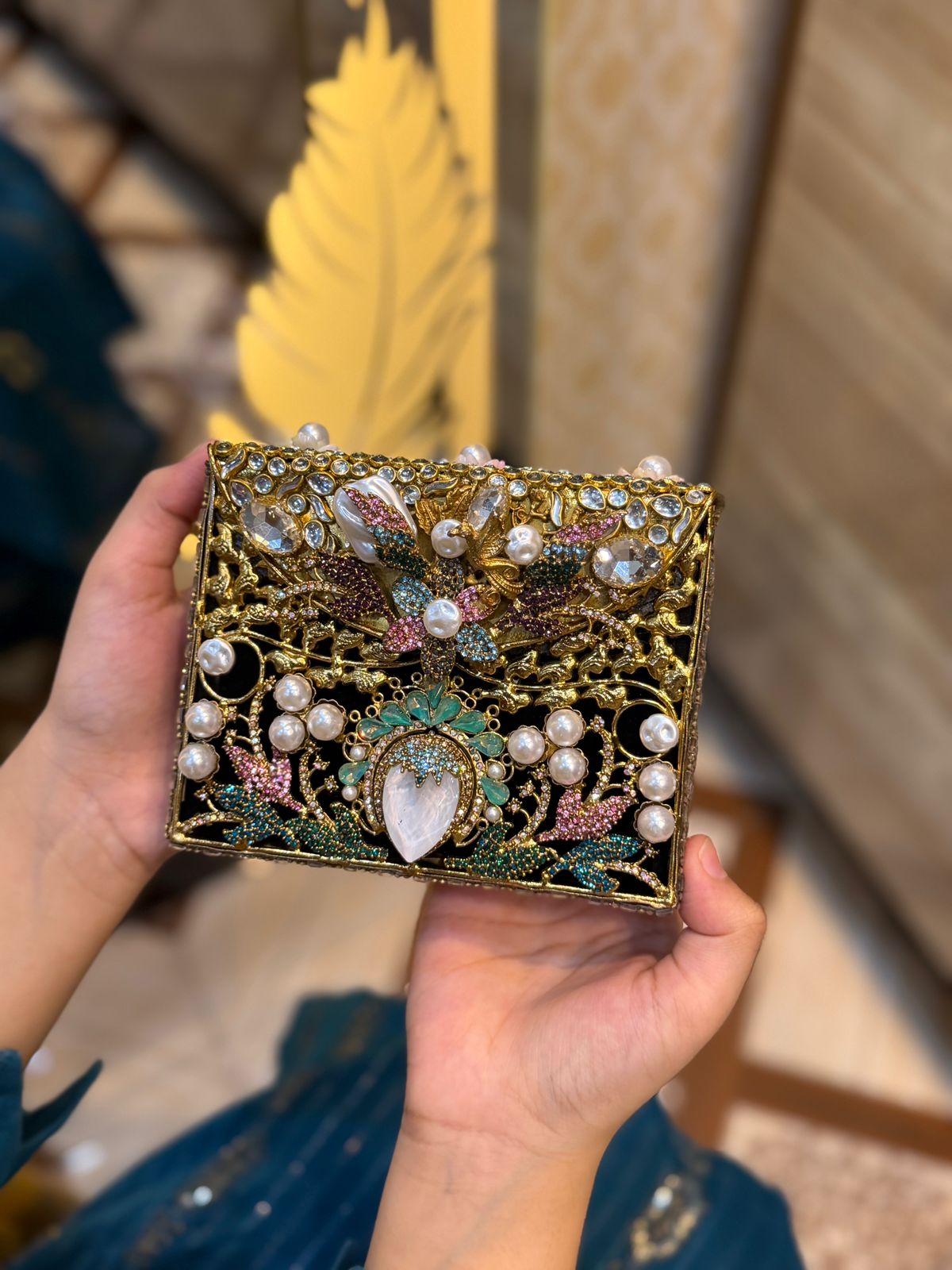 Turkish Kundan Designer Clutch_New Arrival_Design 5