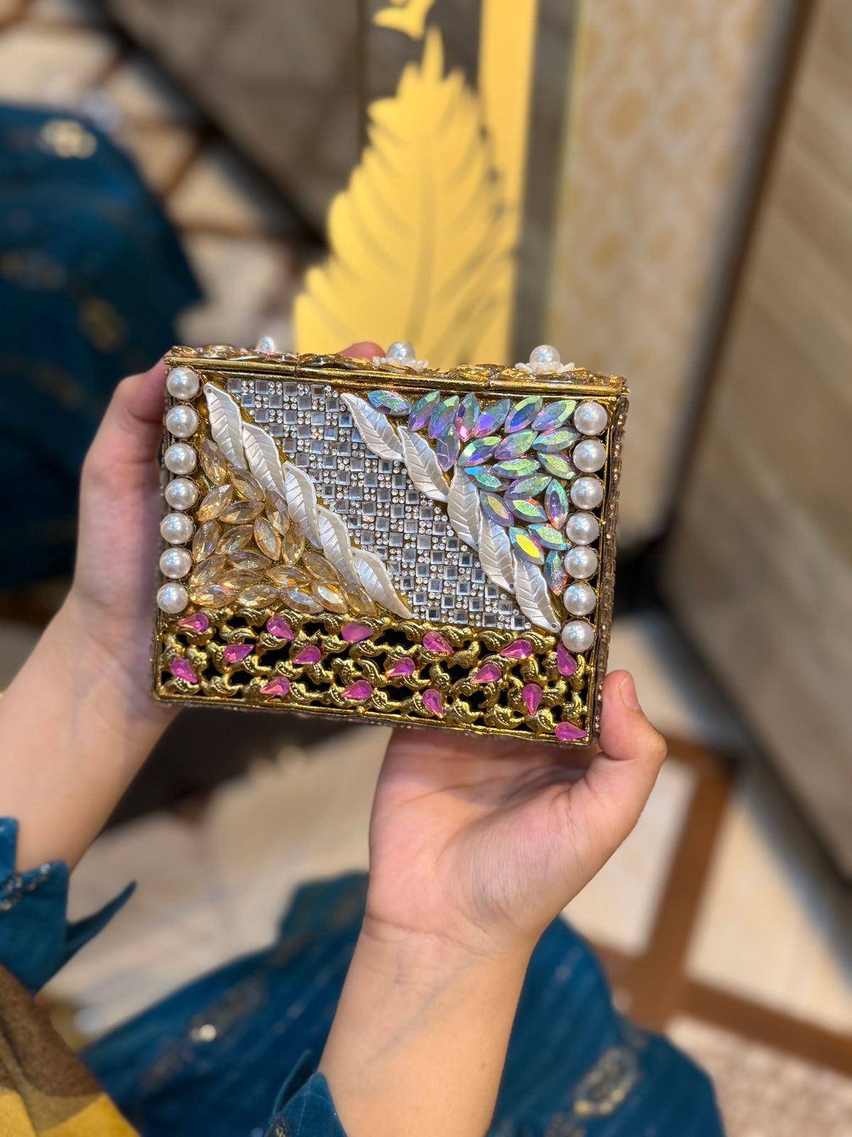 Turkish Kundan Designer Clutch_New Arrival_Design 8