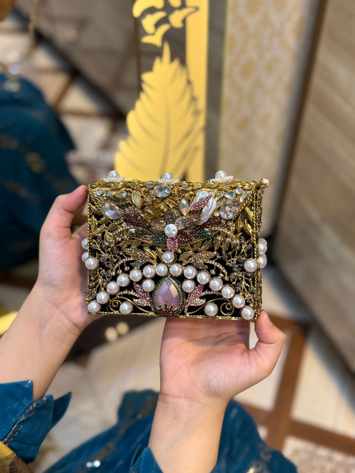 Turkish Kundan Designer Clutch_New Arrival_Design 11