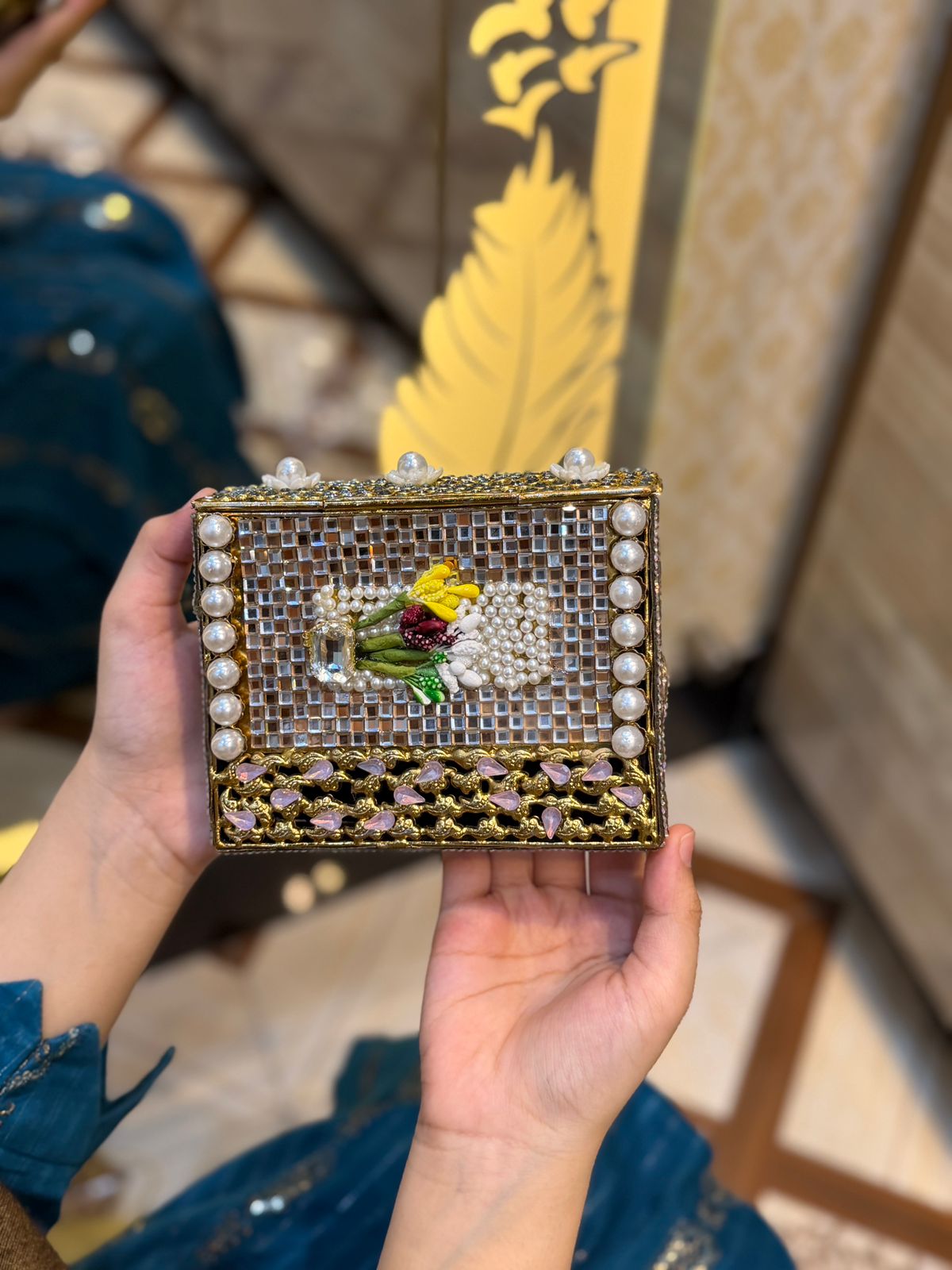 Turkish Kundan Designer Clutch_New Arrival_Design 13