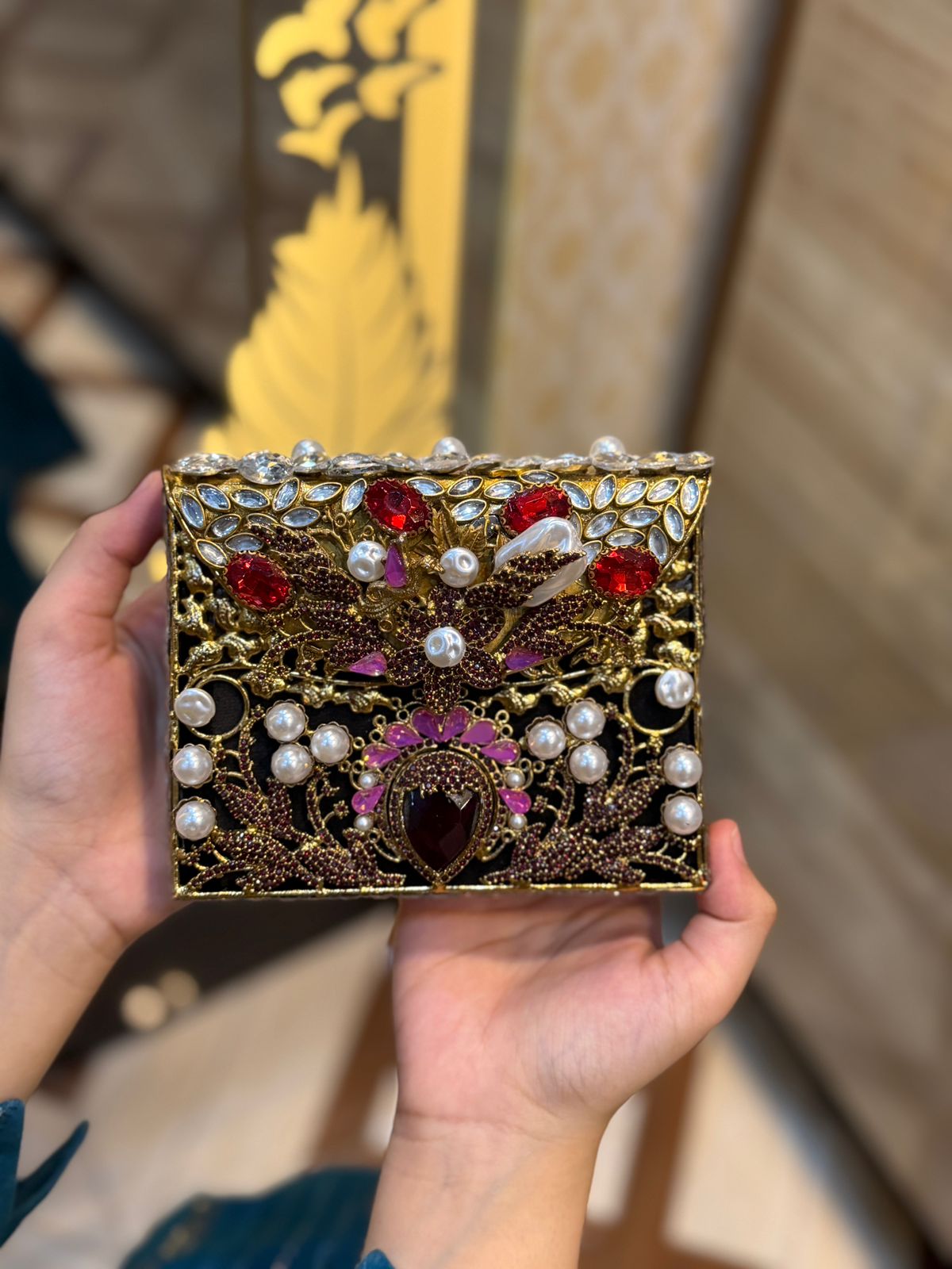 Turkish Kundan Designer Clutch_New Arrival_Design 20