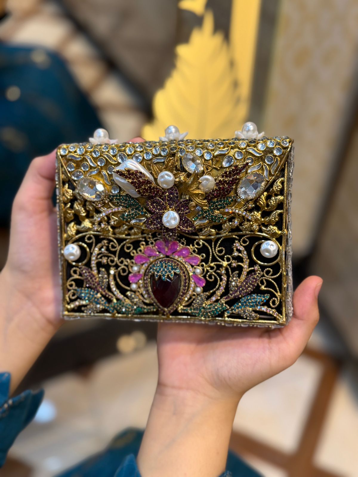 Turkish Kundan Designer Clutch_New Arrival_Design 22