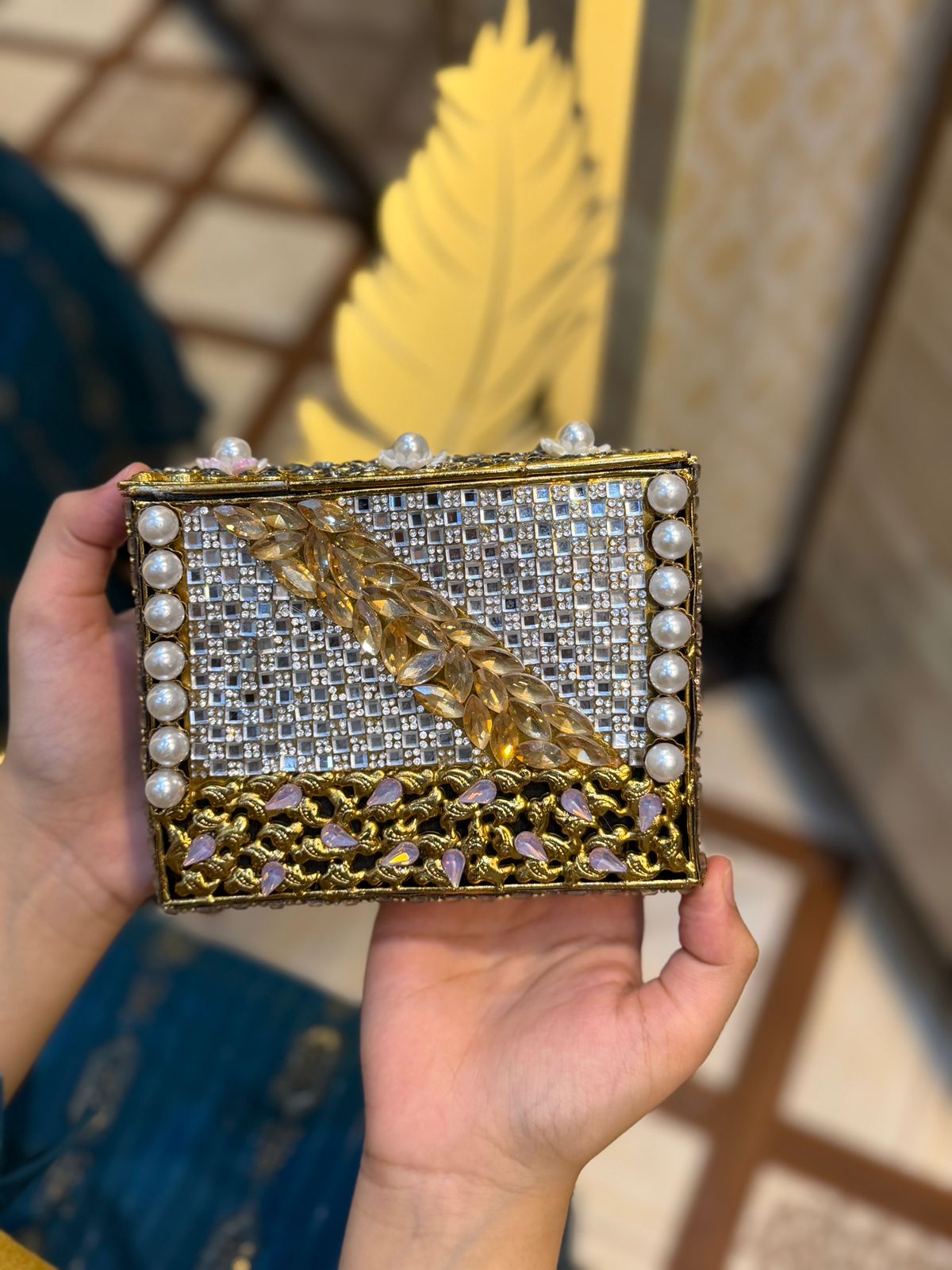 Turkish Kundan Designer Clutch_New Arrival_Design 26