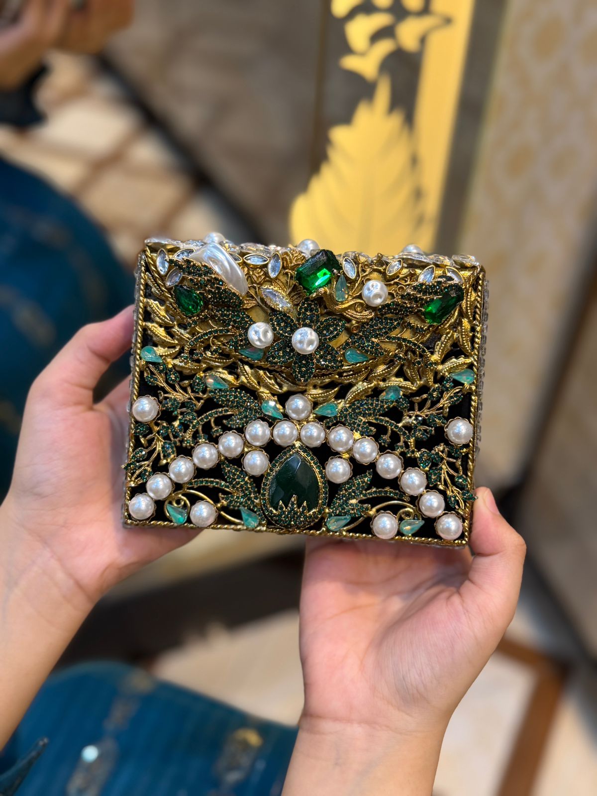 Turkish Kundan Designer Clutch_New Arrival_Design 27
