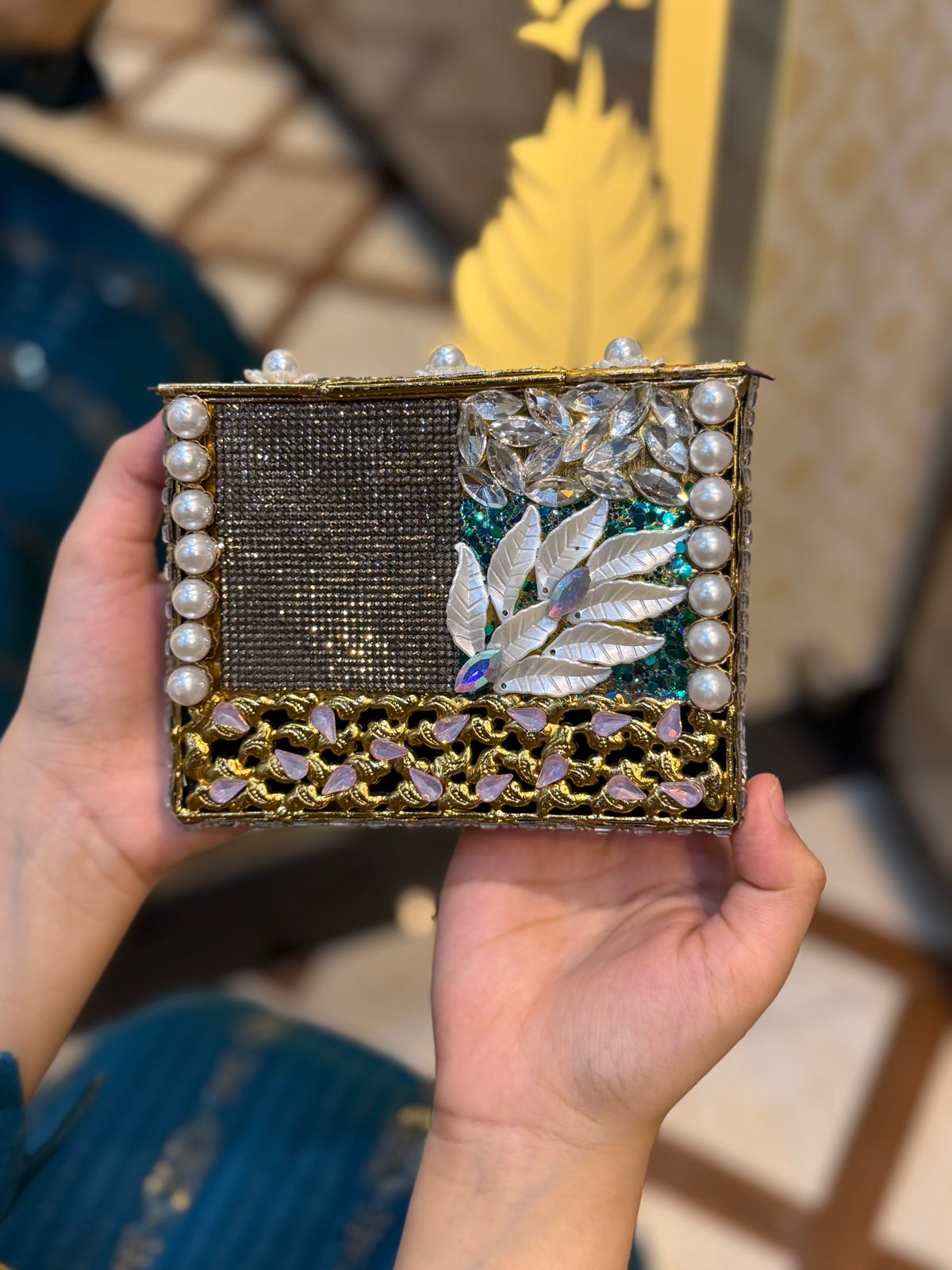 Turkish Kundan Designer Clutch_New Arrival_Design 30