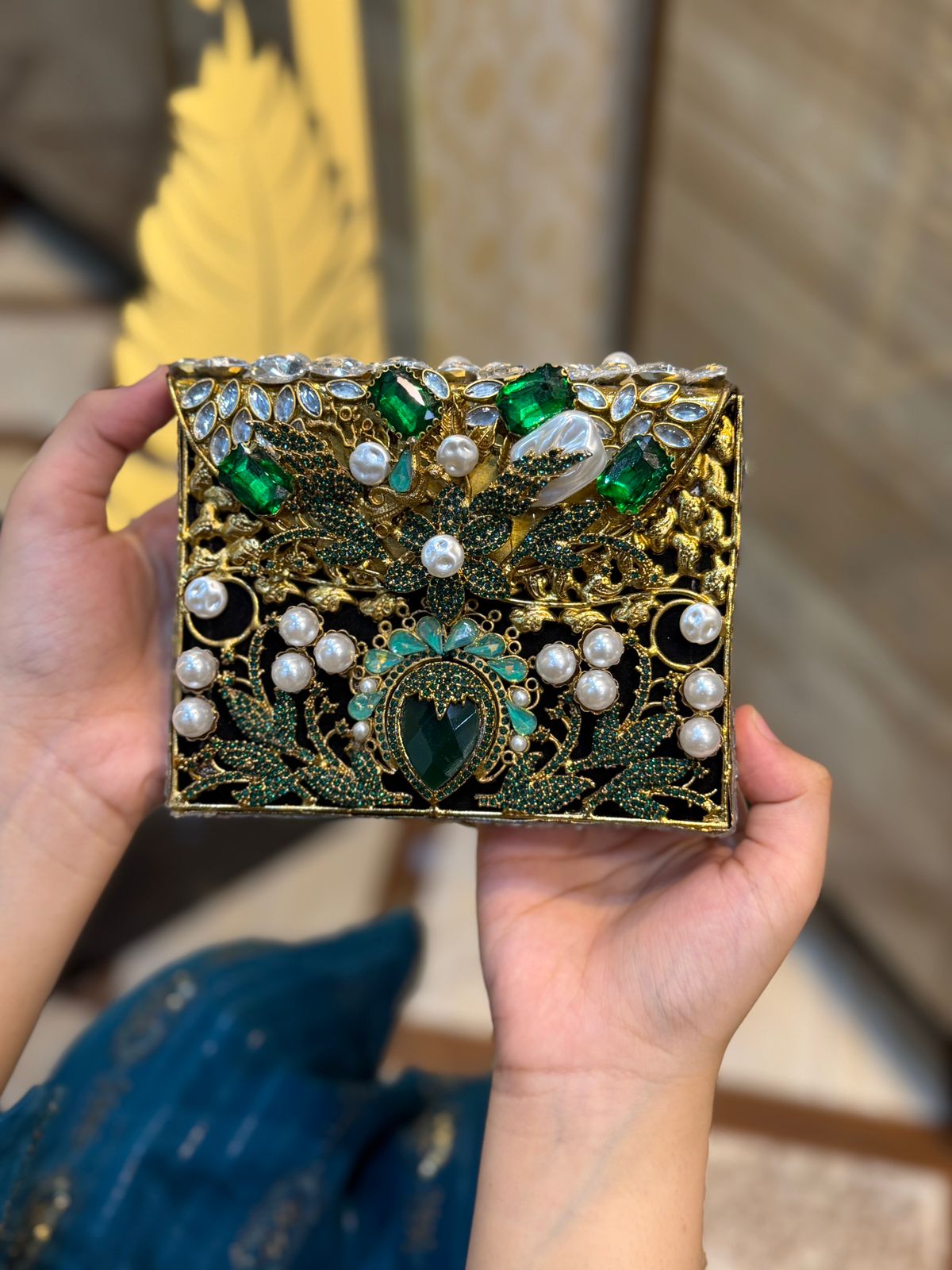Turkish Kundan Designer Clutch_New Arrival_Design 31