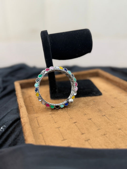 Luxury Indian Oxidized Bangle_Single Piece_New Arrival 7