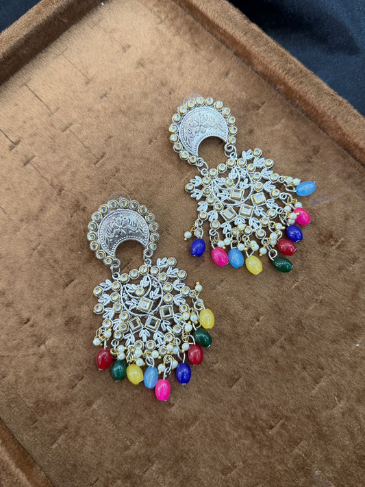 Silver Kundan EarRings_New Arrival