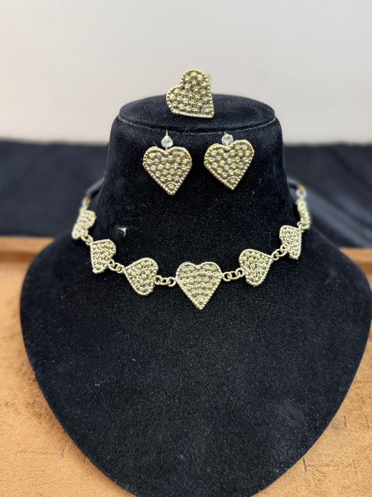 Stylish Heart Choker set-New Arrival