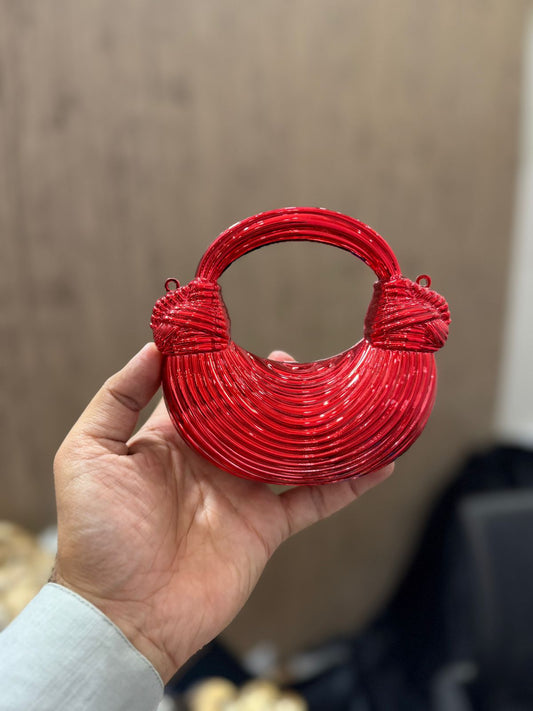 Stylish Red Acrylic Clutch_New Arrival