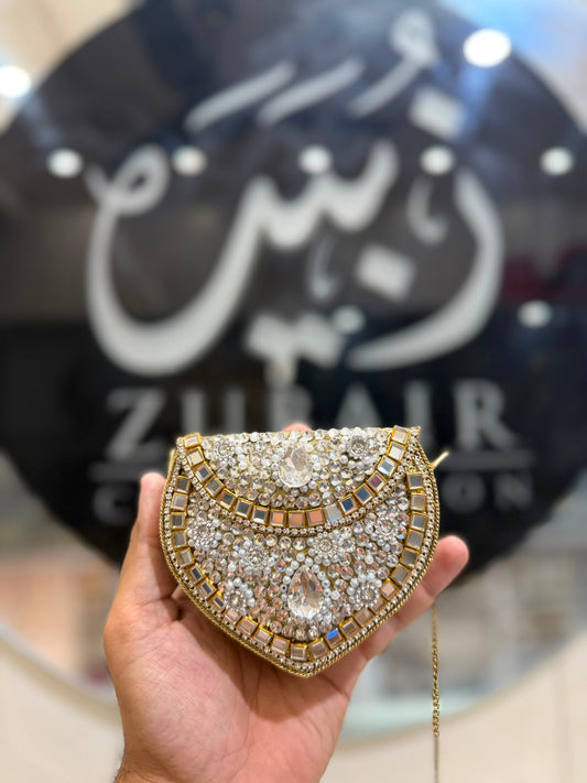 Handmade Kundan Designer Small Clutch_New Arrival_Design 1