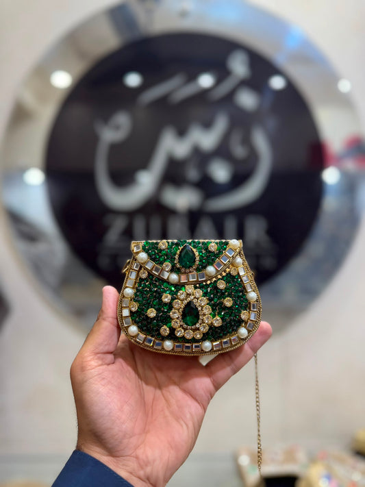 Handmade Kundan Designer Small Clutch_New Arrival_Design 4