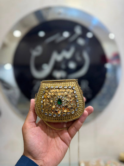 Handmade Kundan Designer Small Clutch_New Arrival_Design 4