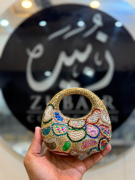 Stylish Kundan Moon Clutch_New Arrivals 5