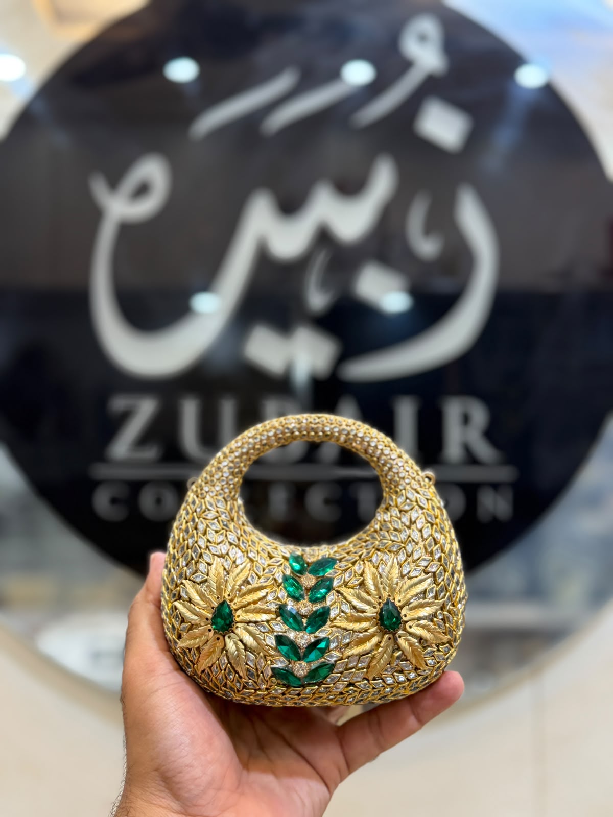 Stylish Kundan Moon Clutch_New Arrivals 9