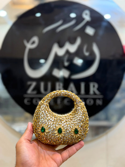 Stylish Kundan Moon Clutch_New Arrivals 14