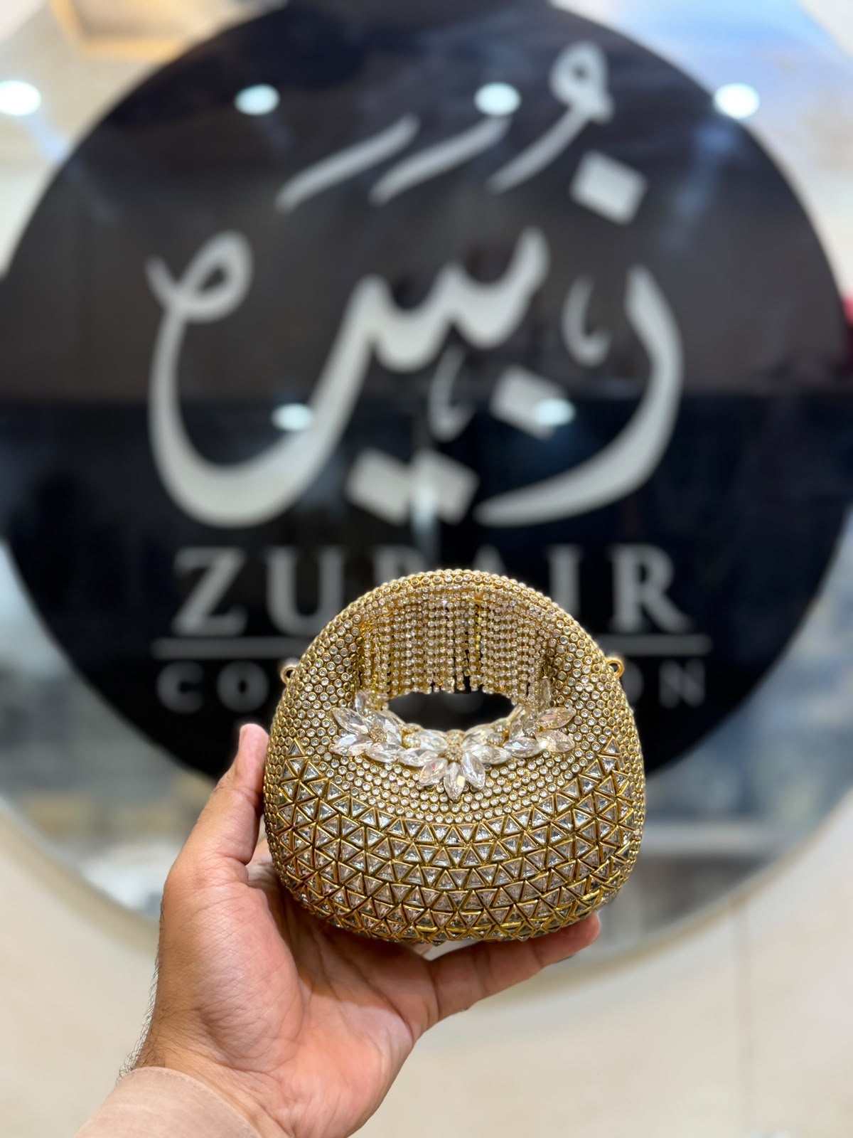 Stylish Kundan Moon Clutch_New Arrivals 16