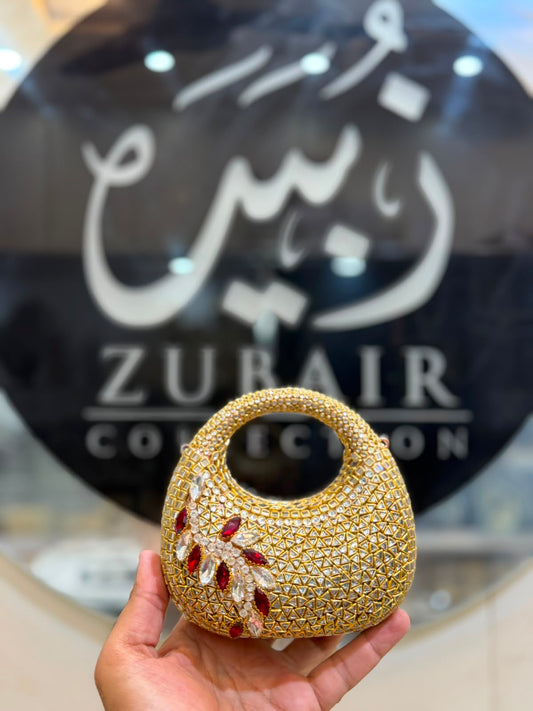 Stylish Kundan Moon Clutch_New Arrivals 18