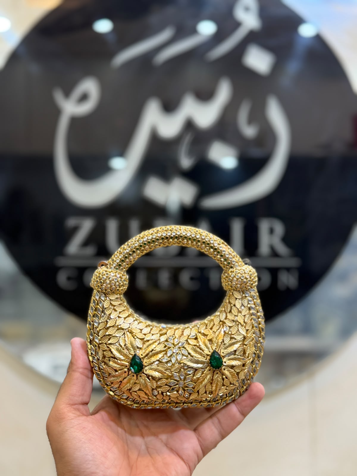 Stylish Kundan Moon Clutch_New Arrivals 19