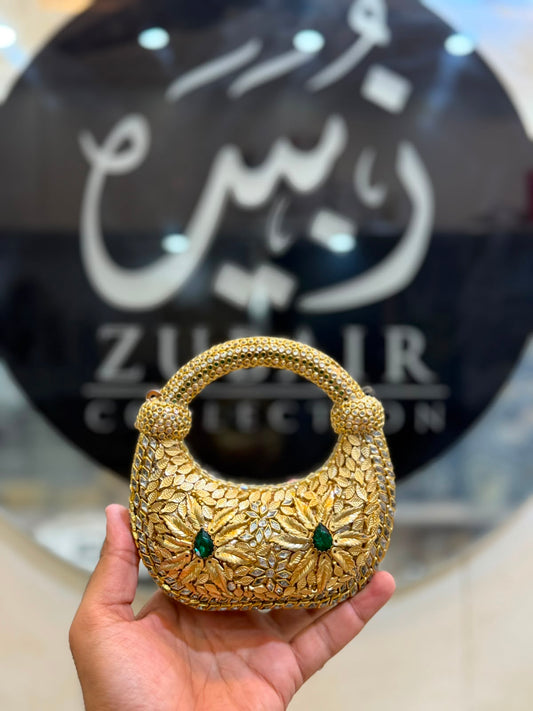 Stylish Kundan Moon Clutch_New Arrivals 19